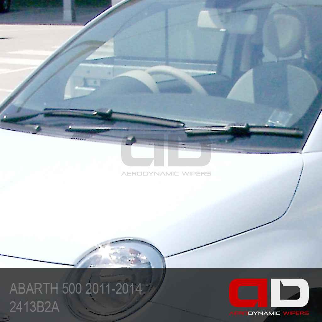 Wiper Blades ABARTH 500 Hatchback 2011-2014 Twin Pack 2413B2A-12R3