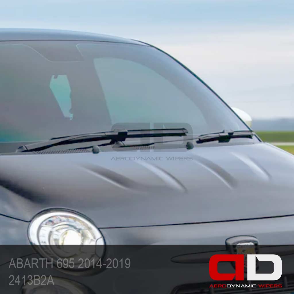 Wiper Blades ABARTH 695 Hatchback 2011-2019 Twin Pack 2413B2A-12R3 - ADWIPERS