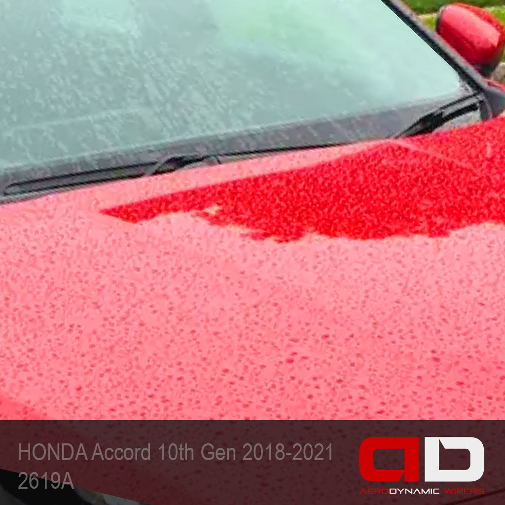 HONDA Accord CV Sedan 2018–2021 actual aerodynamic 26 and 19 inch front wiper blades 2619A