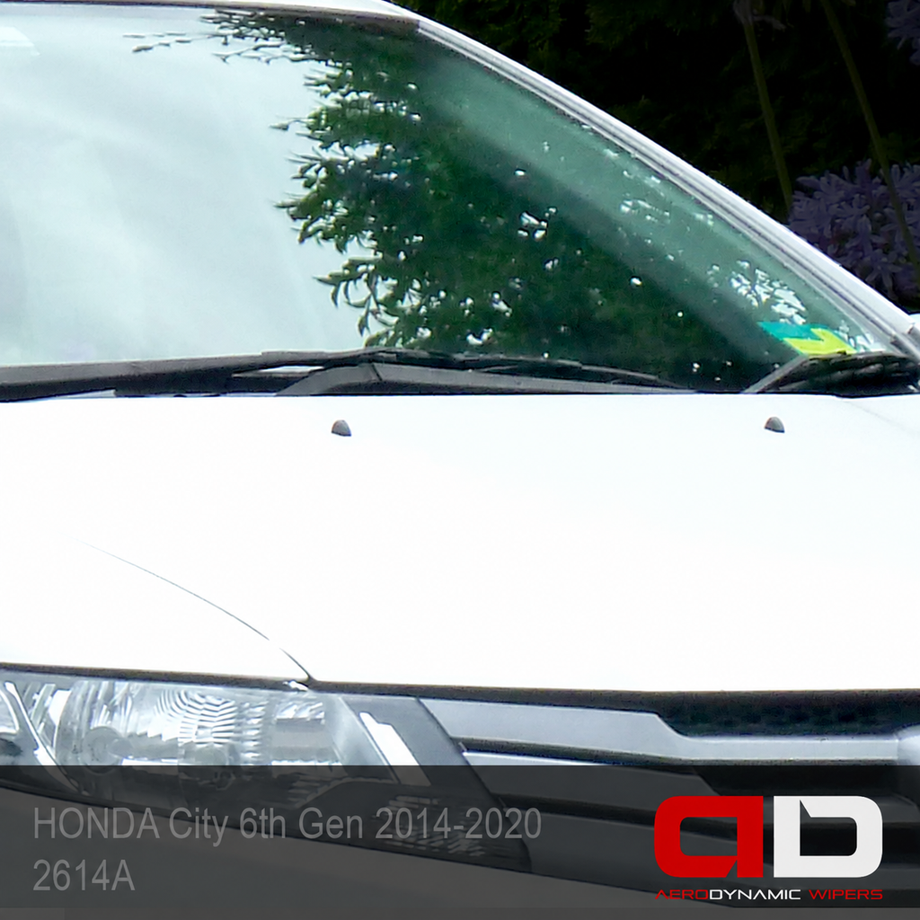 HONDA City sixth generation 2014–2020 actual aerodynamic front wipers 2614A