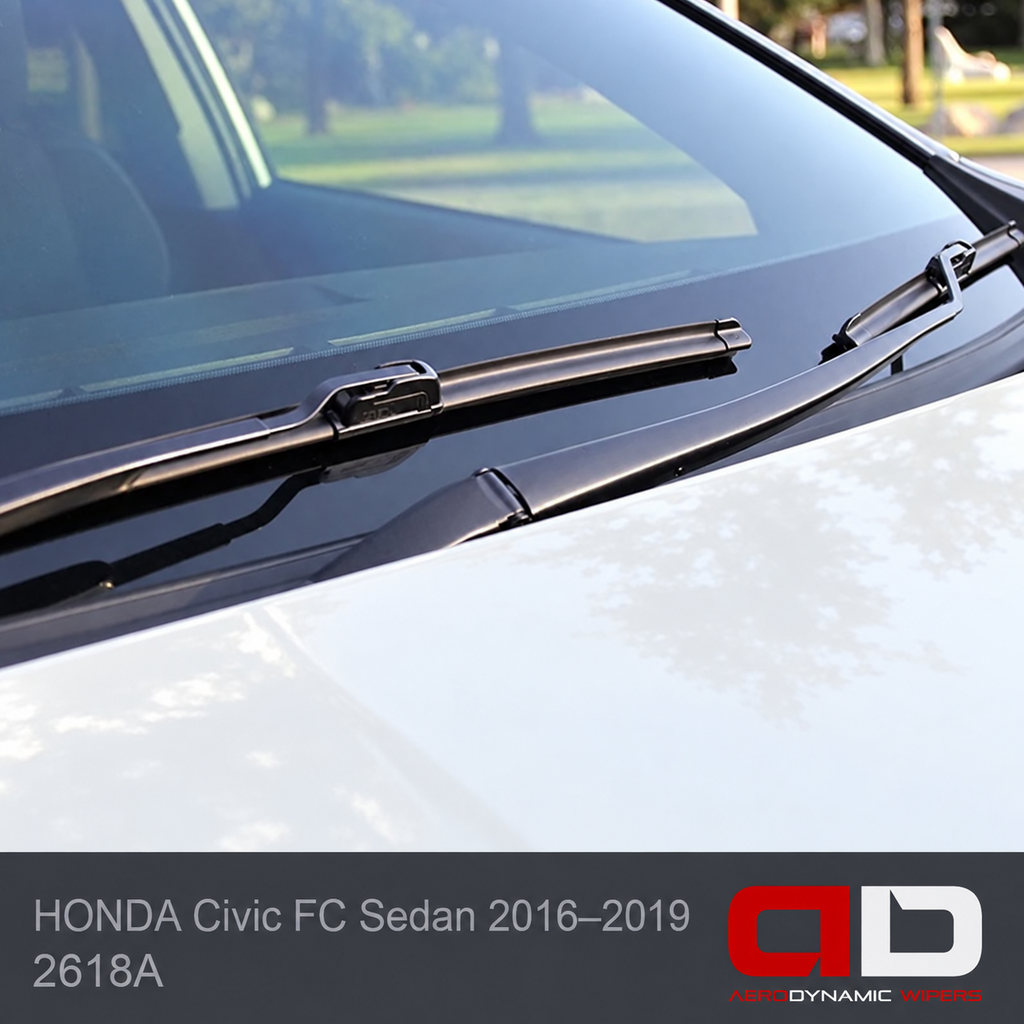 Honda Civic FC sedan 2016–2019 real 26 and 18 inch Hook A front blades