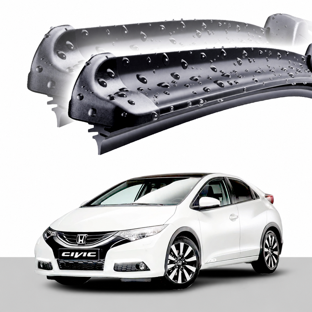 Wiper Blade HONDA Civic 2012 - 2016 FK Hatchback Twin Pack 2618A-18A approved twin feature small white AD side-skirt