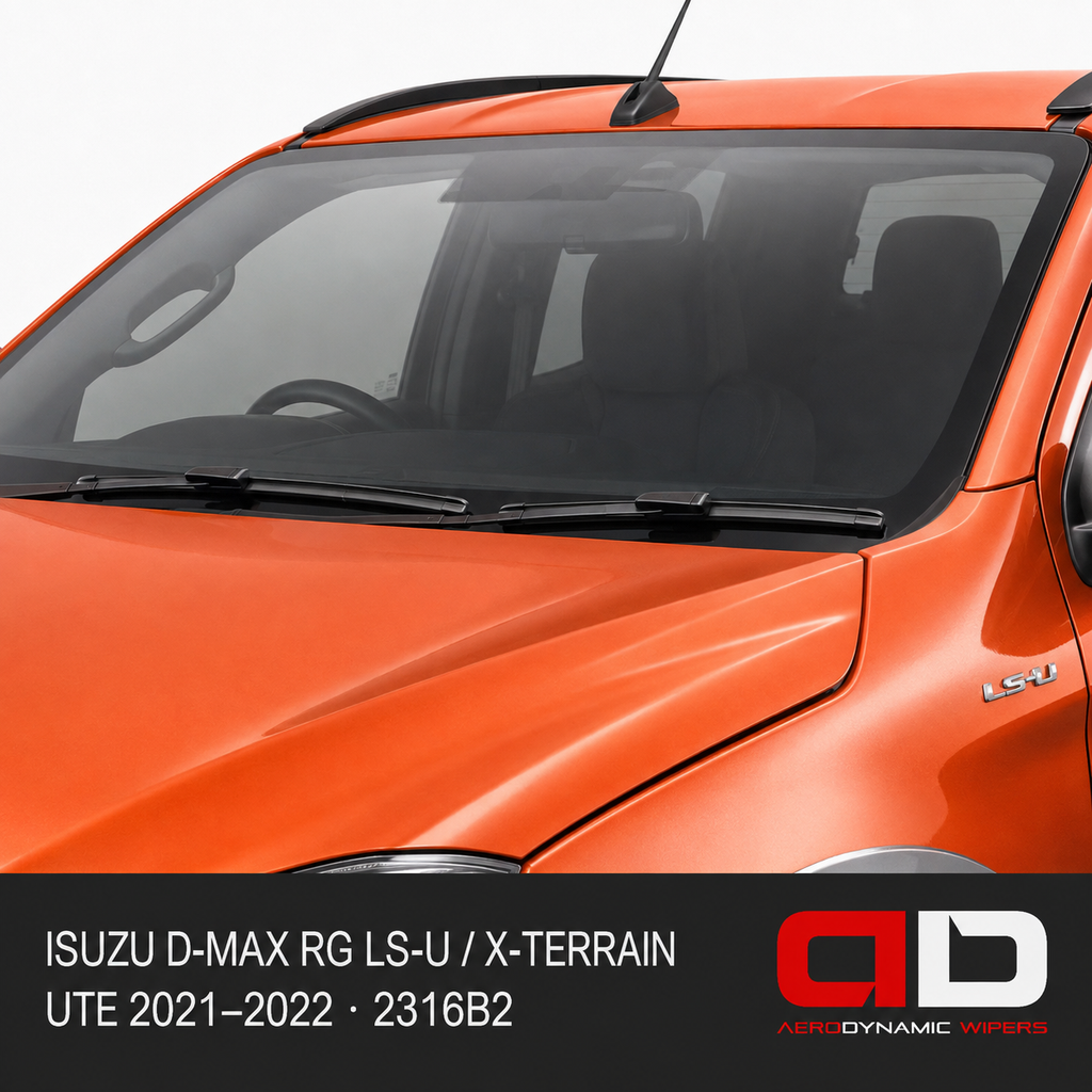 Isuzu D-Max RG LS-U/X-Terrain Ute 2021–2022 front wiper blades 2316B2