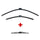 Front Wipers + Rear Wiper — ADWIPERS pack illustration