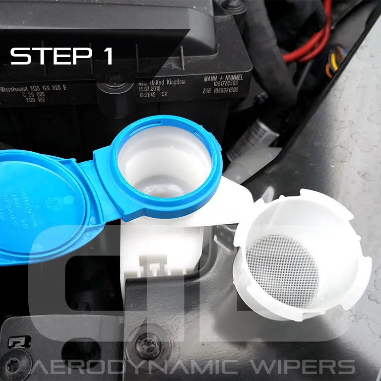 Glass Cleaning Tablets ADwipers Glass Cleaner Tablets Application Step 1